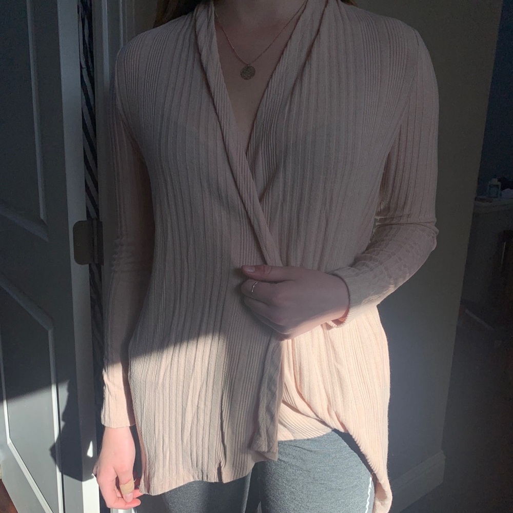 Pink cardigan